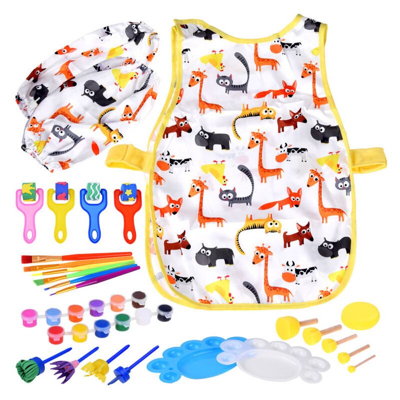 Set de pictura, Cu 27 de accesorii, Multicolor