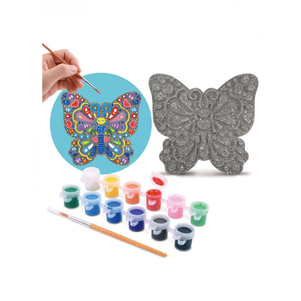 Set de pictura cu figurina din ciment fluture Play Go - poza 1