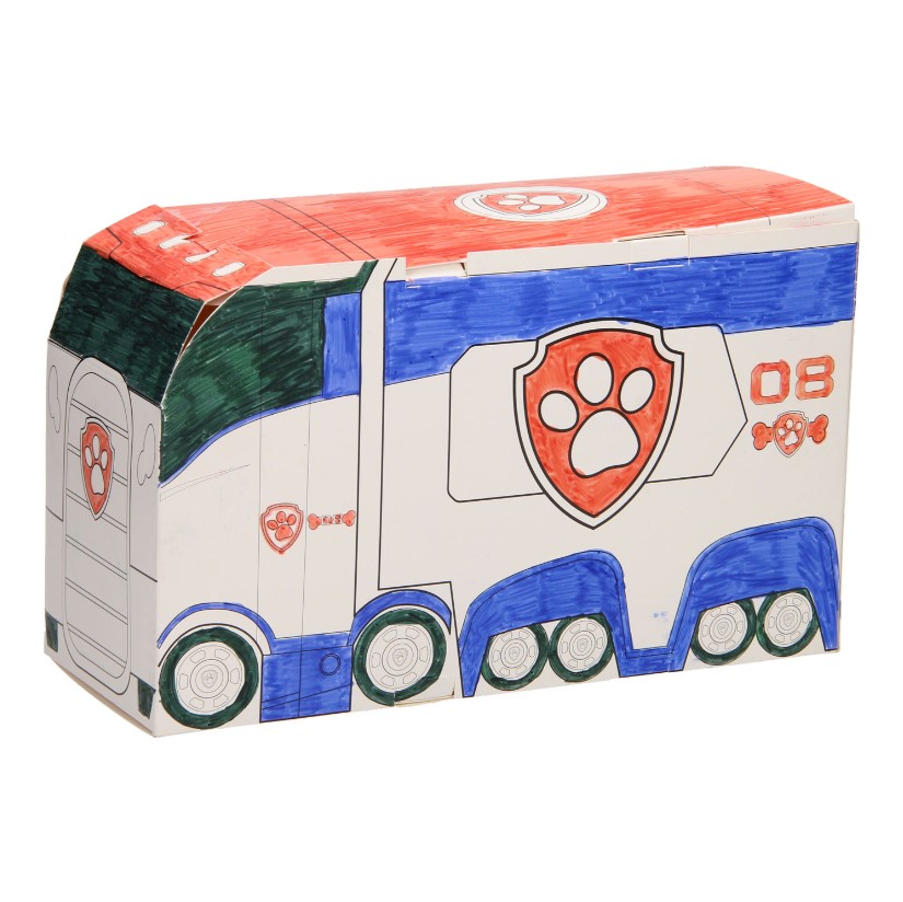 Set de pictura din carton Paw Patrol Camionul de Salvare - poza 3