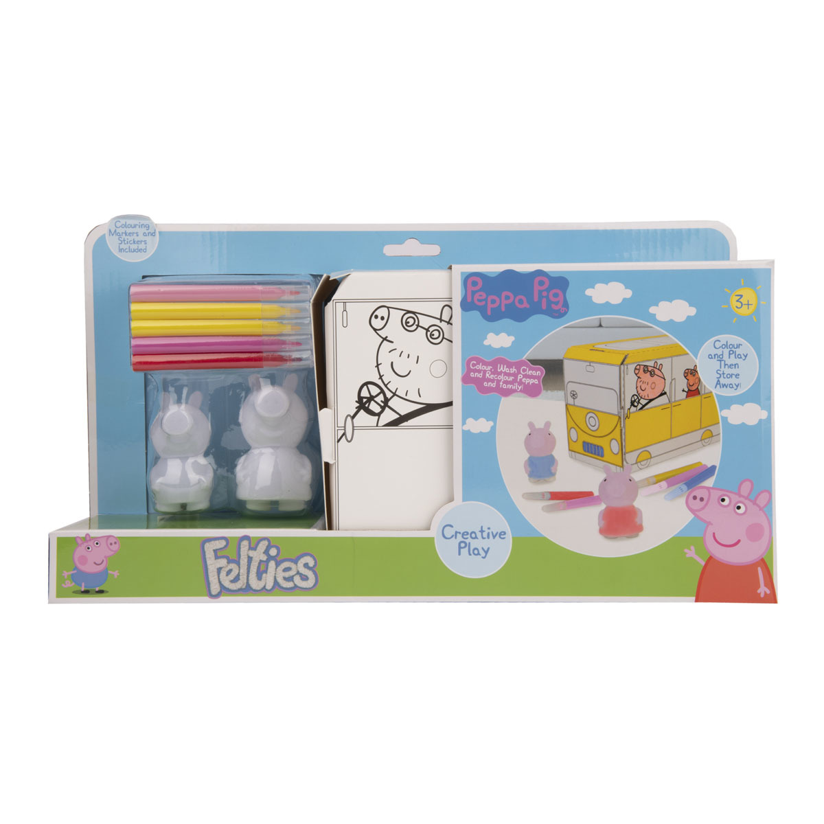 Set de pictura din carton Peppa Pig Rulota - poza 1
