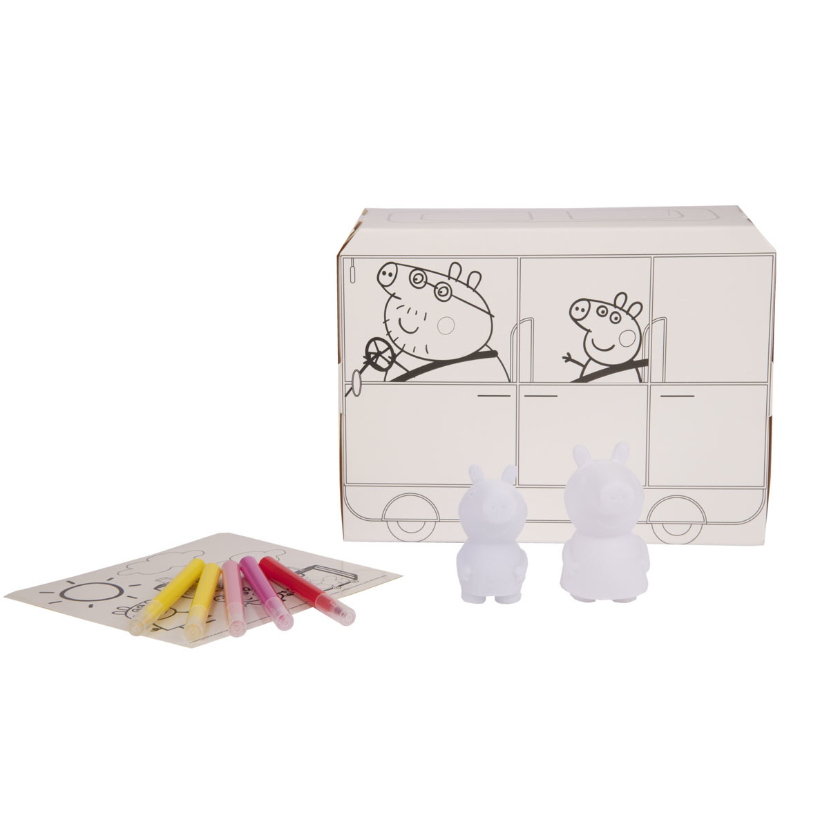 Set de pictura din carton Peppa Pig Rulota - poza 3