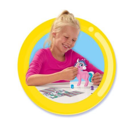 Set de pictura pentru copii cu diamante adezive si unicorn - poza 3