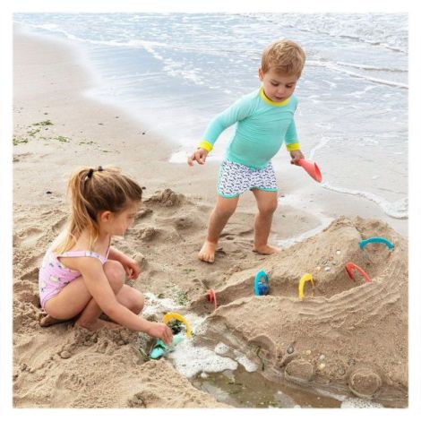 Set de plaja Triplet, jucarii multifunctionale, Quut Toys - poza 2