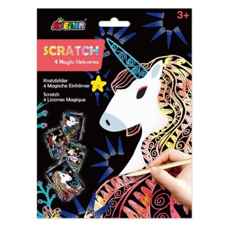 Set de razuit - 4 Unicorni magici - poza 1