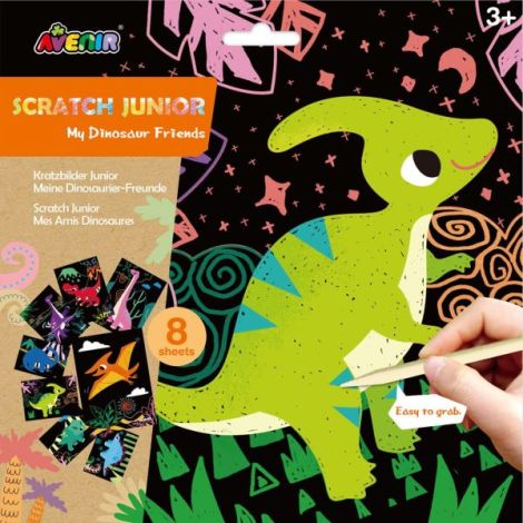 Set de razuit Scratch Junior - Prietenii mei dinozauri - poza 1
