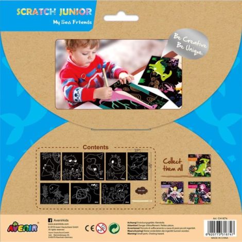 Set de razuit Scratch Junior - Prietenii mei marini - poza 5