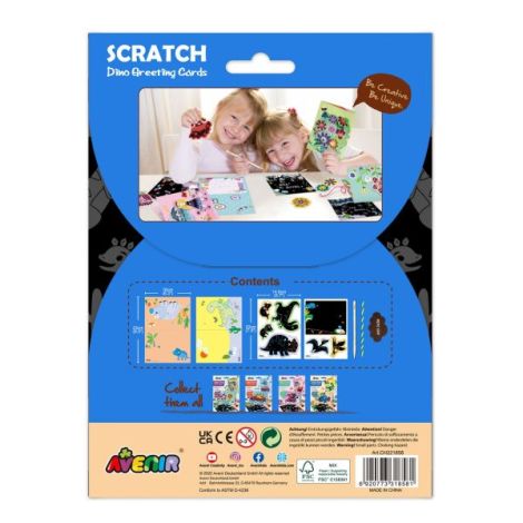 Set de razuit si realizat Felicitari - Dinozauri - poza 5