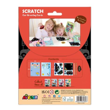 Set de razuit si realizat Felicitari - Masini - poza 4