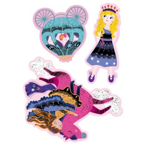 Set de razuit si realizat Felicitari - Printese - poza 5