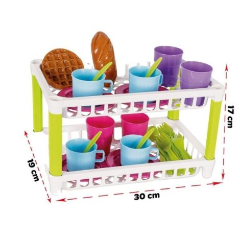 Set de servit ceaiul Pilsan Hamarat Two-Tier Tea pink - poza 2