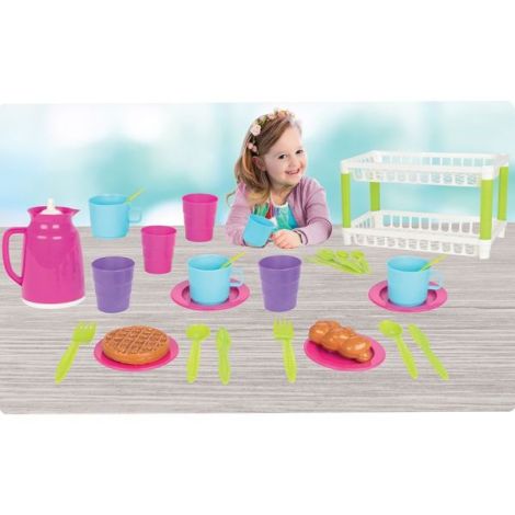 Set de servit ceaiul Pilsan Hamarat Two-Tier Tea pink - poza 3