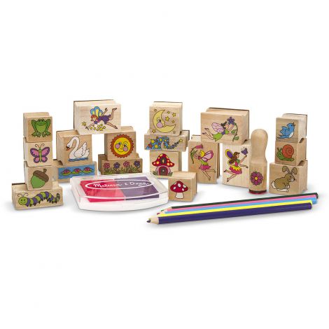 Set de stampile Gradina Zanelor - Melissa & Doug - poza 1