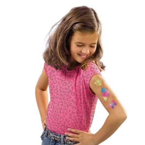 Set de tatuaje pentru copii - Personalizare in culori cu sclipici - poza 2
