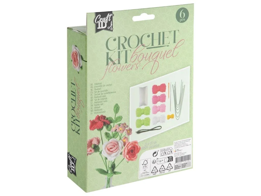 Set de tricotat flori Grafix - poza 2