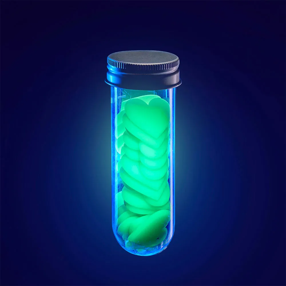 Set decorativ fosforescent - Inimi stralucitoare Glowing Imaginations