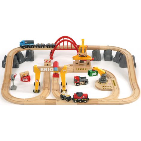Set deluxe cale ferata cu trenuri de marfa 33097 Brio - poza 1