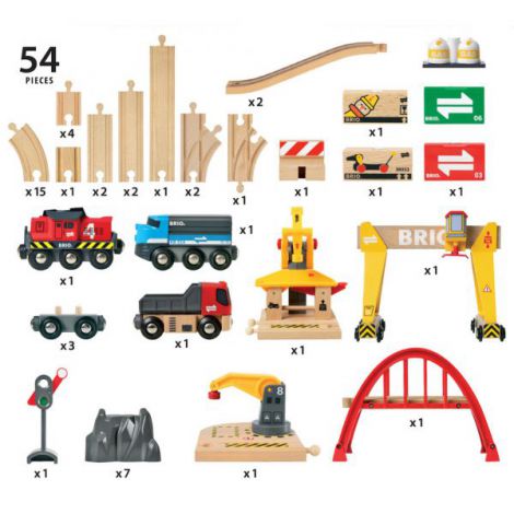 Set deluxe cale ferata cu trenuri de marfa 33097 Brio - poza 3
