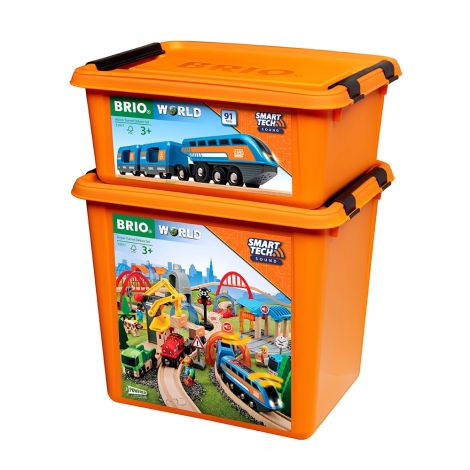 Set deluxe trenulet inteligent, cu lumini si sunete electronice BRIO, 3+ ani - poza 4