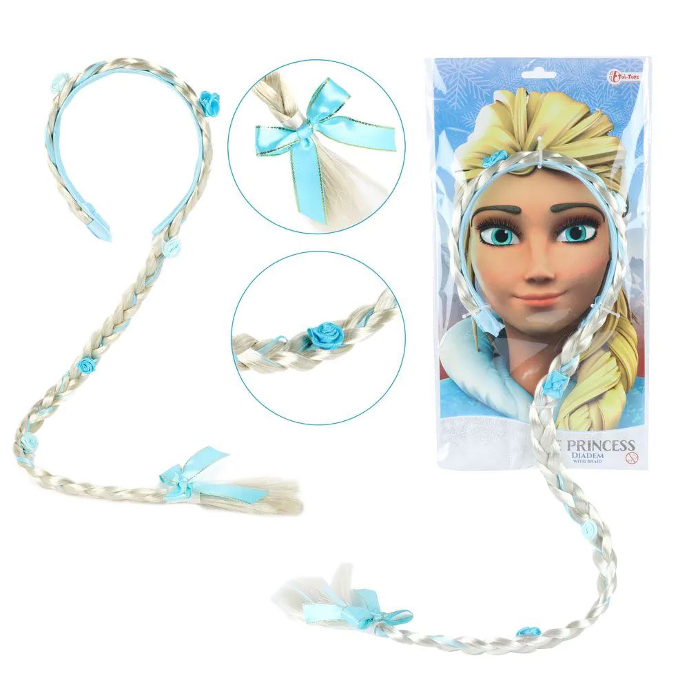 Set diadema de par cu codita Printesa de gheata - poza 1
