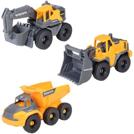 Set Dickie Toys Construction Set cu 3 vehicule 16 cm - poza 1