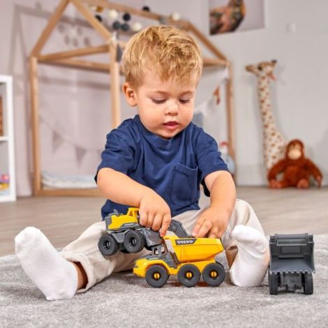 Set Dickie Toys Construction Set cu 3 vehicule 16 cm - poza 5