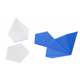 Set didactic de 11 corpuri geometrice Volum si Poliedru - Miniland - poza 4