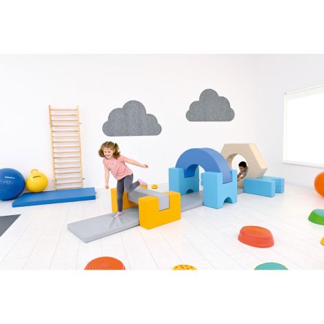 Set din spuma pentru gimnastica Cursa cu obstacole 2, gradinita si scoala - poza 2