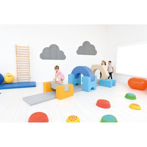 Set din spuma pentru gimnastica Cursa cu obstacole 2, gradinita si scoala - poza 3