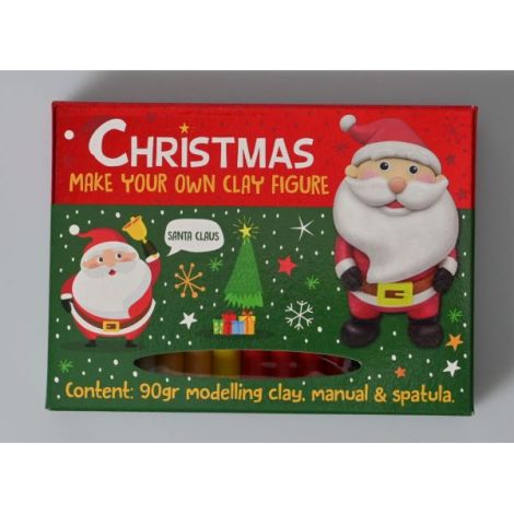 Set DIY Creeaza propria figurina din plastilina, tematica Craciun