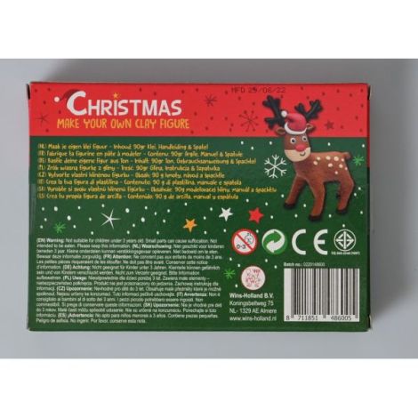 Set DIY Creeaza propria figurina din plastilina, tematica Craciun - poza 2