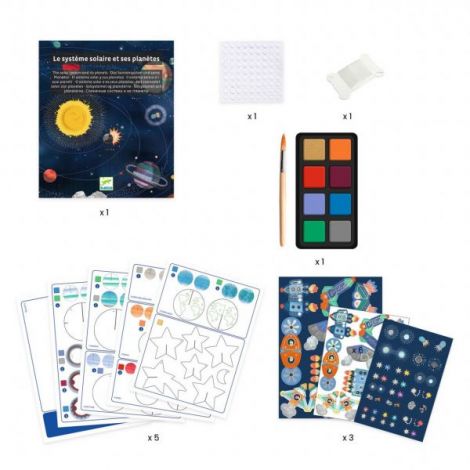 Set DIY Decoratie mobila Sistemul solar, Djeco - poza 3