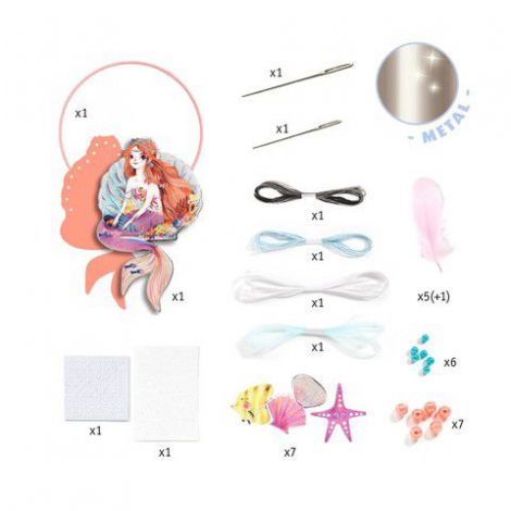 Set DIY Djeco, Dreamcatcher sirena - poza 2