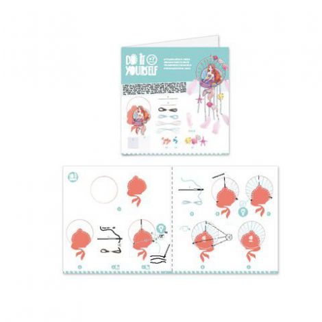 Set DIY Djeco, Dreamcatcher sirena - poza 4