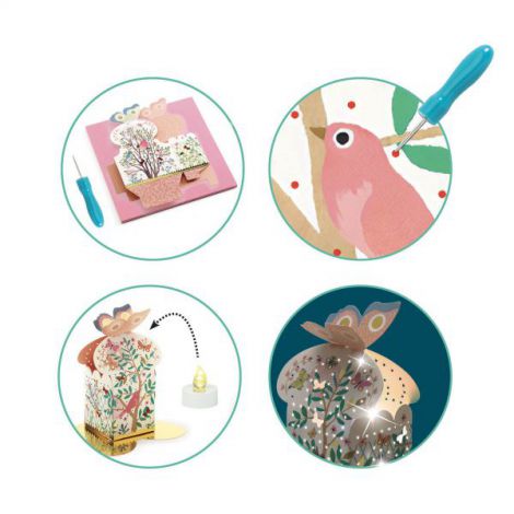Set DIY Djeco, Felinare-Lumina de veghe - poza 2