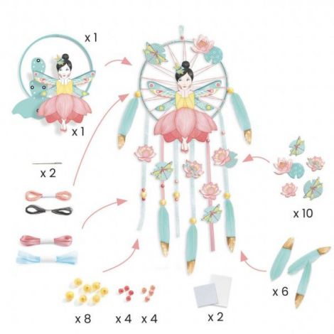 Set DIY Djeco, Mobil Zana Lotus - poza 2