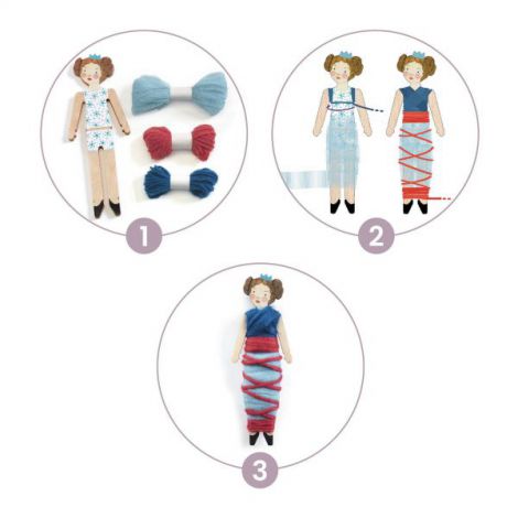 Set DIY Djeco, Papusi pentru vise senine - poza 3