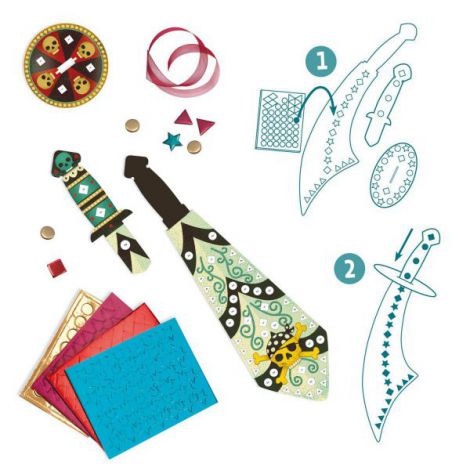 Set DIY Djeco, Sabiile piratilor - poza 4