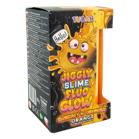 Set DIY experimente JIGGLY SLIME FLUO GLOW , PORTOCALIU 430 g - poza 1