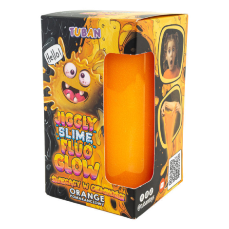 Set DIY experimente JIGGLY SLIME FLUO GLOW , PORTOCALIU 430 g - poza 5