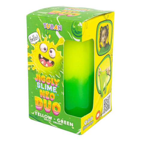 Set DIY experimente JIGGLY SLIME NEO DUO, GALBEN-VERDE - poza 1