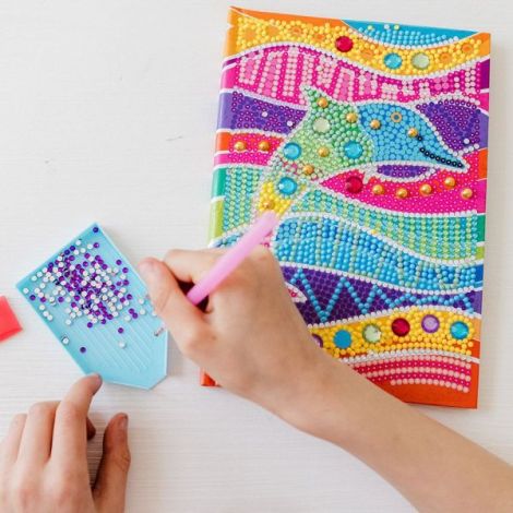 Set DIY Jurnalul meu cu delfin si diamante - poza 2
