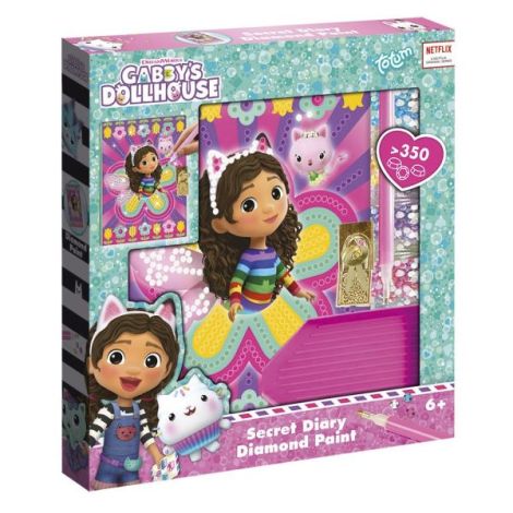 Set DIY Jurnalul meu cu diamante, Gabby s Dollhouse, Totum - poza 1