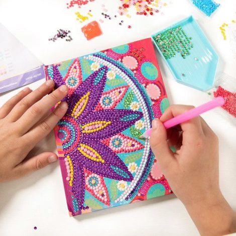 Set DIY Jurnalul meu cu floare mandala si diamante - poza 4