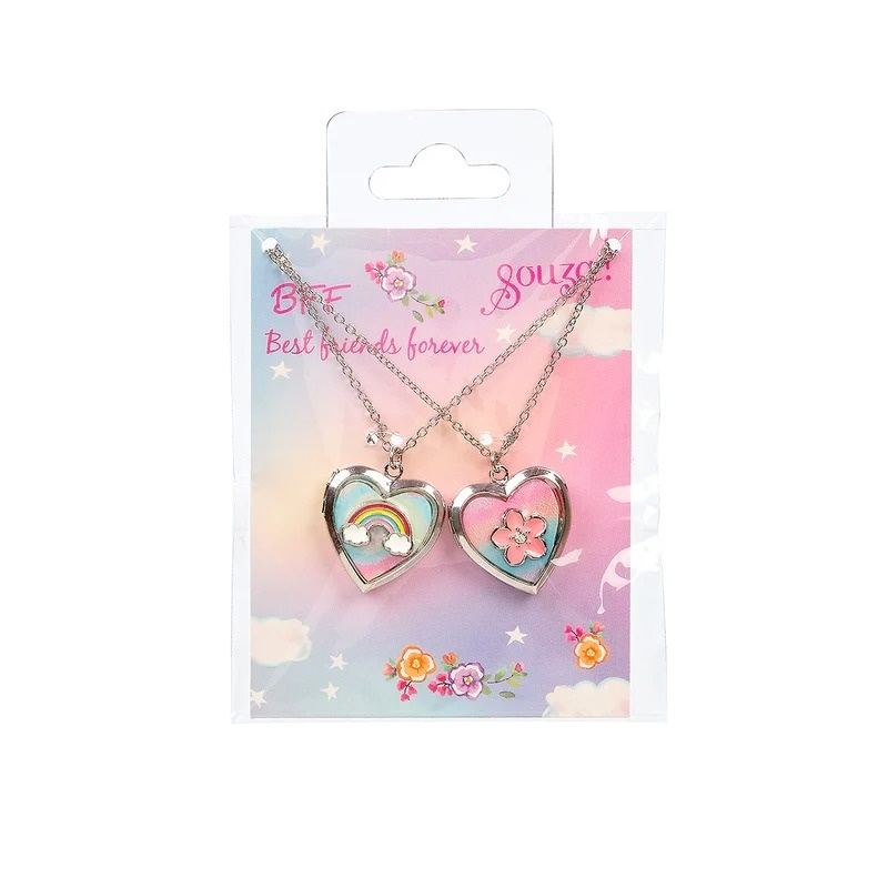 Set doua coliere Best Friends cu Inimi, Souza!