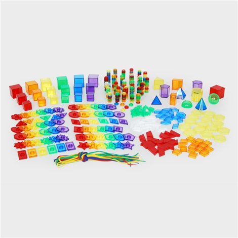 Set educativ cu 500 de piese pentru activitati matematice, gradinita si clasa pregatitoare - poza 3