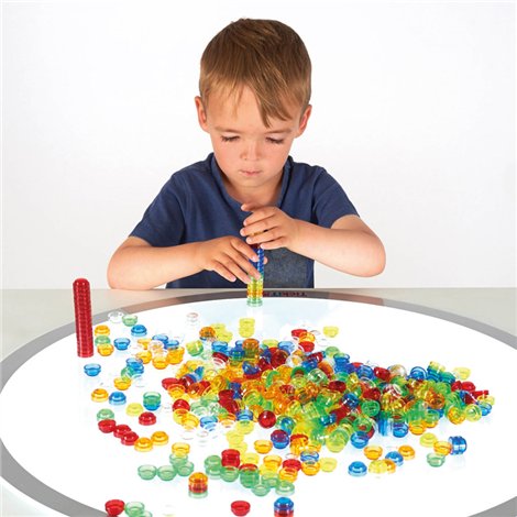 Set educativ cu 500 de piese pentru activitati matematice, gradinita si clasa pregatitoare - poza 4