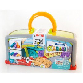 Set educativ Garaj si 3 masinute Minimobil, 18luni+, Miniland 45140 - poza 2
