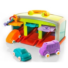 Set educativ Garaj si 3 masinute Minimobil, 18luni+, Miniland 45140 - poza 3