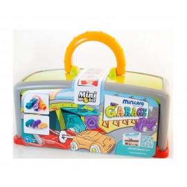 Set educativ Garaj si 3 masinute Minimobil, 18luni+, Miniland 45140 - poza 4
