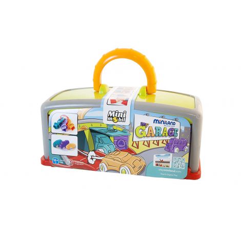 Set educativ Garaj si 3 masinute Minimobil, 18luni+, Miniland 45140 - poza 5